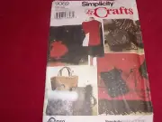 SIMPLICITY #9069 - BEAUTIFUL LADIES EVENING BAG & SHAWLS PATTERN FF