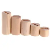 Cylinder Wooden Jewelry Display Stand for Bracelet Ring Holder Jewelry