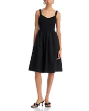 Steve Madden Fleur Smocked Scoop Neck Dress