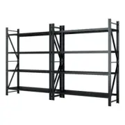 Giantz 4Mx2.4M Garage Shelving Warehouse Rack Pallet Racking Storage Shelf Black