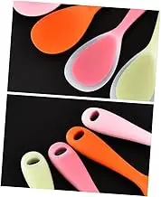 CHICAMPERA 2Pcs Non Stick Rice Spoon Creative Kitchen Utensils for Serving and Mixing Rice Safe for Non Stick Cookware for Home and Restaurant Use Translucent Green