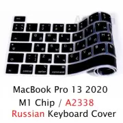 Soft for Macbook Pro 13 2020 M1 Chip A2338 Russian EU US Keyboard Cover Silicon