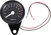 CHILDWEET Replace Your Old Gauge Led Backlight Tachometer for Motorcycles 12000rpm Motorbike Modified Gauge