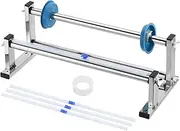 uxcell 17inch Stretch Wrap Dispenser, Table Stretch Film Dispenser Desktop Wrapping Packing Machine Pallet Wrapper Stainless Steel with 4pcs Film Slide Cutter for 40cm/15.7in Width Wrap