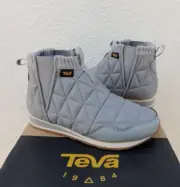 TEVA DRIZZLE GREY EMBER MID SNEAKER CHELSEA ANKLE BOOTS, WOMEN US 6/ EUR 37 ~NIB