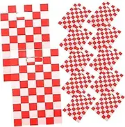 BESTOYARD 50pcs Checkered Race Car Party Favor Bags Candy Packaging Goodie Bags for Birthday Celebrations Versatile and Lightweight Storage for Treats Decorations and Presents
