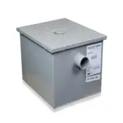 #20 Grease Trap, 10 GPM, 20 lbs, 2" no-hub inlet/outlet