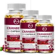 Organic Cranberry Capsules Promote Bladder Health Boost Immune Cleanse and Detox