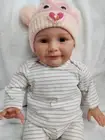 22in 3D Skin Newborn Alive Reborn Baby Doll Toddler Boy Real Soft Girls Toy Gift