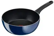 Tefal Stir-Fry Pot 26cm Deep Frying Pan Gas Fire Compatible Royal Blue Inte 344