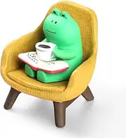 Geepen Outdoor Frog Decoration Statue, Miniature Resin Sculpture, Sofa Coffee Frog Garden Desktop