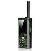 Rugged Outdoor Mobile Phone Big Power Long Standby Antenna Good Signal Four Sim Cards 3D Box Speake Green