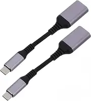 2pcs USB-c to USB Adapter 3.0 Type-c to Converter High Speed Data Transfer