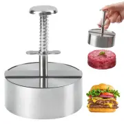 Burger Press, Adjustable Hamburger Patty Maker Food Grade 304 Stainless Steel...