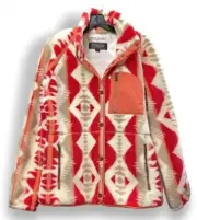 NWT Pendleton Mango Los Lunas Full Snap/Zip Aztec Teddy Jacket Sz Med