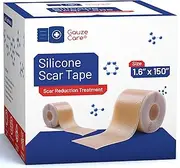 GauzeCare Silicone Scar Tape – 1.6”x150” Roll – Medical-Grade, Reusable, Professional Silicone Scar Tape for surgical scars, C-Section, Burns, Keloid, and Acne Scars