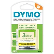 DYMO Letratag Label Tape 12mm Variety 3 Pack