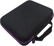 AIMALL Portable Storage Box for 63 Essential Oils – 1-3mL Oil Bottle Organizer, Durable EVA Material, Compact, Leak-Proof, Available in 6 Colors