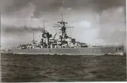 WW II German Photo - - Pocket Battleship Lutzow