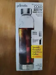 Primula Cold Brew Glass Bottle Filter and Insulating Sleeve Iced Coffee To Go