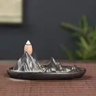 Zen-like Backflow Waterfall Incense Tray Handmade Incense Stick Holder Indoor