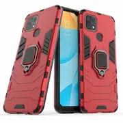 Pc + Tpu Hybrid Phone Case With Finger Ring Kickstand For Oppo A15