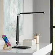 Jett Modern Desk Lamp 16 1/2" High USB LED Nightlight Black Touch Dimmer Bedroom