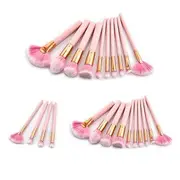 Stroke of Beauty - Set of 4 / Set of 10: Makeup Brushes Set of 4 - Random Ferrule - Pink - One Size