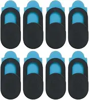 OHEETU 8Pcs Black Oval Plastic Webcam Cover Slider Self-Adhesive Camera Blocker Ultra-Thin Anti-Dust Cameras Protectors for Phone Computer Laptop Smart Devices