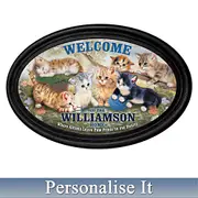 Kittens Leave Paw Prints On Our Hearts Personalised Print