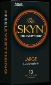 Ansell Lifestyles Skyn Large Condoms (10) RETAIL PACK