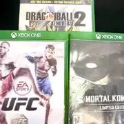 Xbox One Fighting Game Bundle Mortal Kombat, dragon ballz , Ufc