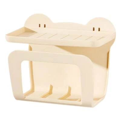 Kitchen and Bathroom Tissue Storage Box Holder Wall Mountable Wet Wipe Dispenser