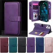 Retro Leather Wallet Case For iPhone 13 Pro 12 11 XR XS Max 7 8 Plus Flip Cover