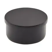 2" Dia. Matte Black Flat End Cap for 2" O.D. Tubing