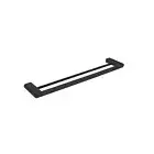 Nero Tapware Bianca Double Towel Rail 800mm Matte Black NR9030dMB