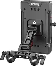 SMALLRIG V Mount Battey Adapter Plate with Adjustable Arm, V-Mount Plate with 65W PD USB-C and 14.8V D-Tap Output/Input - 3204B