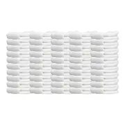 50PK Jason Commercial White J-Dry Luxe Face Washer Bathroom Towel/Cloth 33x33cm