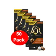 L'or Espresso Lungo Estremo Intensity 10 Coffee Capsules 50 Pack