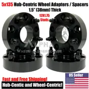 4 Wheel Adapters 5x135 Spacers 1.5" For Ford Expedition F-150 With 12x1.75 Studs