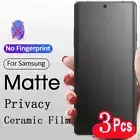 Ceramic Privacy Matte Screen Protector for Samsung Galaxy S25 Ultra S24 S23 Note