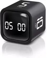 VEWINGL Cube Pomodoro Timer,Rotation Timer,5/10/30/60 Minutes and Custom and and