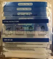 12 Pack Safety Plastic Face Shield Clear Visor Full Face Protect for Women Men