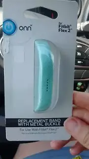 Fitbit Flex 2 - ONN Replacement Band with Metal Buckle light green color