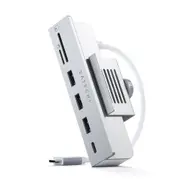 SATECHI Aluminum USB-C Clamp Hub for 24" iMac (Silver) [ST-UCICHS]
