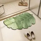 Cute Diatom Mud Mat Creative Leaf Bath Mat Absorbent Bath Mat Home Decoration