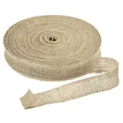 Burlap Ribbon, 1.2 Inch Wide Natural Jute Fabric Ribbon, 27 Yards