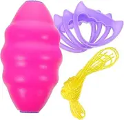 Hand Draw Balls Toy for Boys and Girls 2 Boys and Girls Cooperative Puller Double Rallying Balls Pink Thicker Boys and Girls Plaything