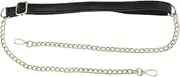 [eMagTech] 1x Adjustable Crossbody Bag Shoulder Strap Replacement for Shoulder Crossbody Bag DIY Fashionable Handbags, Black Gold