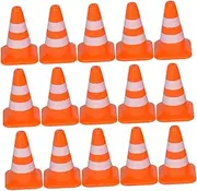 Kisangel Mini Roadblock Toys 21pcs Boys and Girls Educational Traffic Sign Toys Abs Material for Toddlers